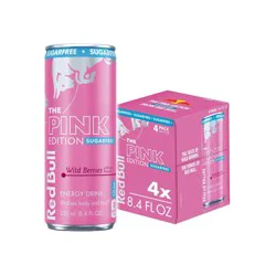 Red Bull Sugarfree Pink Edition Energy Drink - 4pk/8.4 fl oz Cans