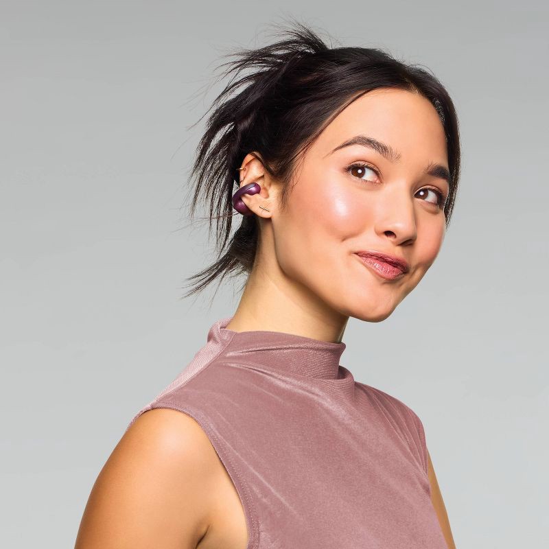 slide 2 of 4, Open-Ear True Wireless USB-C Earbuds with Microphone - heyday™ Dark Cherry: True Wireless USB-C Earbuds, Sweat-Resistant, 1 ct