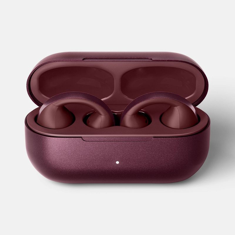 slide 3 of 4, Open-Ear True Wireless USB-C Earbuds with Microphone - heyday™ Dark Cherry: True Wireless USB-C Earbuds, Sweat-Resistant, 1 ct