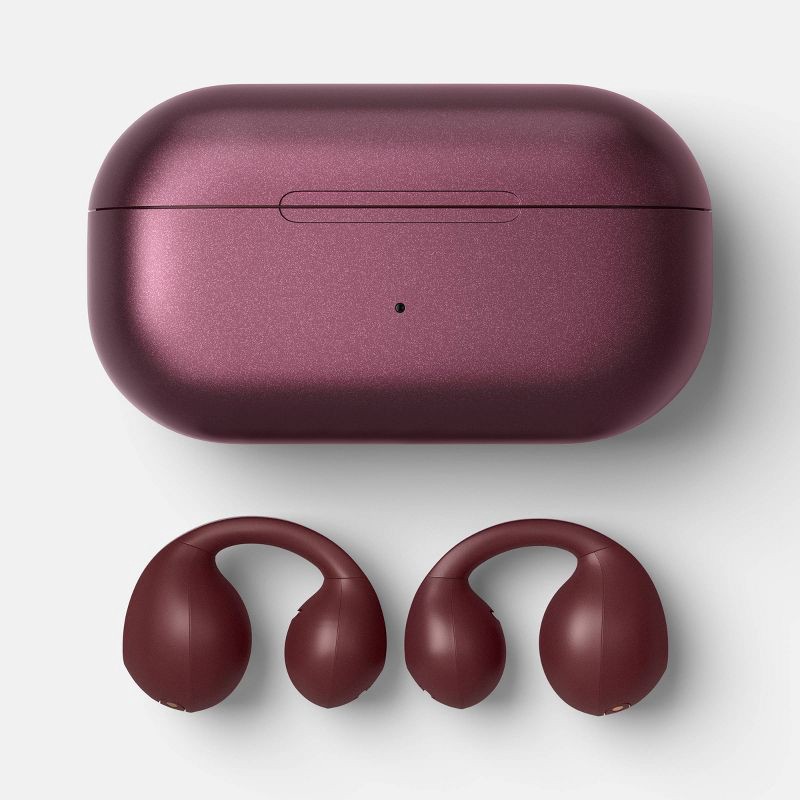 slide 1 of 4, Open-Ear True Wireless USB-C Earbuds with Microphone - heyday™ Dark Cherry: True Wireless USB-C Earbuds, Sweat-Resistant, 1 ct