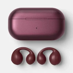 Open-Ear True Wireless USB-C Earbuds with Microphone - heyday™ Dark Cherry: True Wireless USB-C Earbuds, Sweat-Resistant