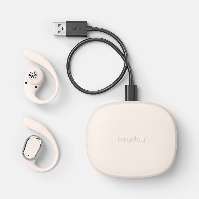 slide 4 of 4, Open Ear Sport True Wireless Headphones -heyday™ Stone White, 1 ct