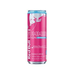Red Bull Sugar Free White Peach - 12 fl oz Single