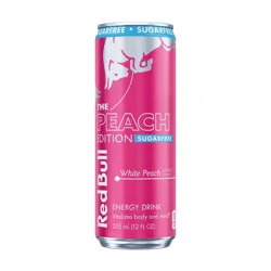 Red Bull Sugar Free White Peach - 12 fl oz Single