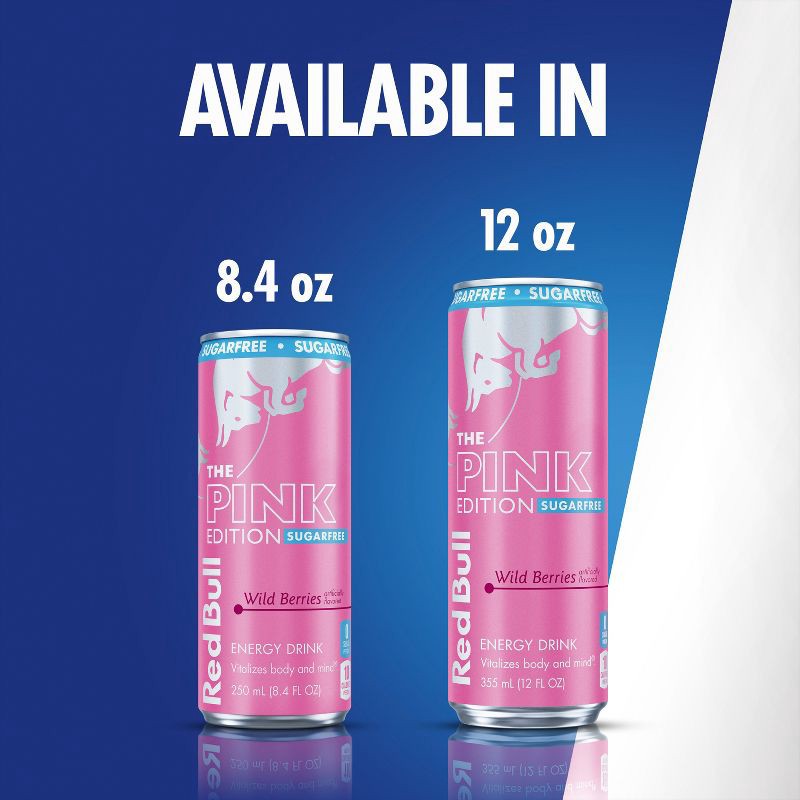 slide 6 of 8, Red Bull Sugarfree Pink Edition Energy Drink - 12 fl oz Can, 12 fl oz
