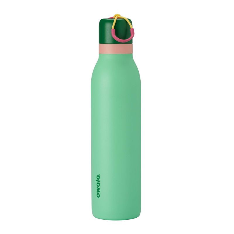 slide 1 of 8, Owala Special Edition 24oz FreeSip TWIST Stainless Steel Water Bottle - Scream Green, 24 oz