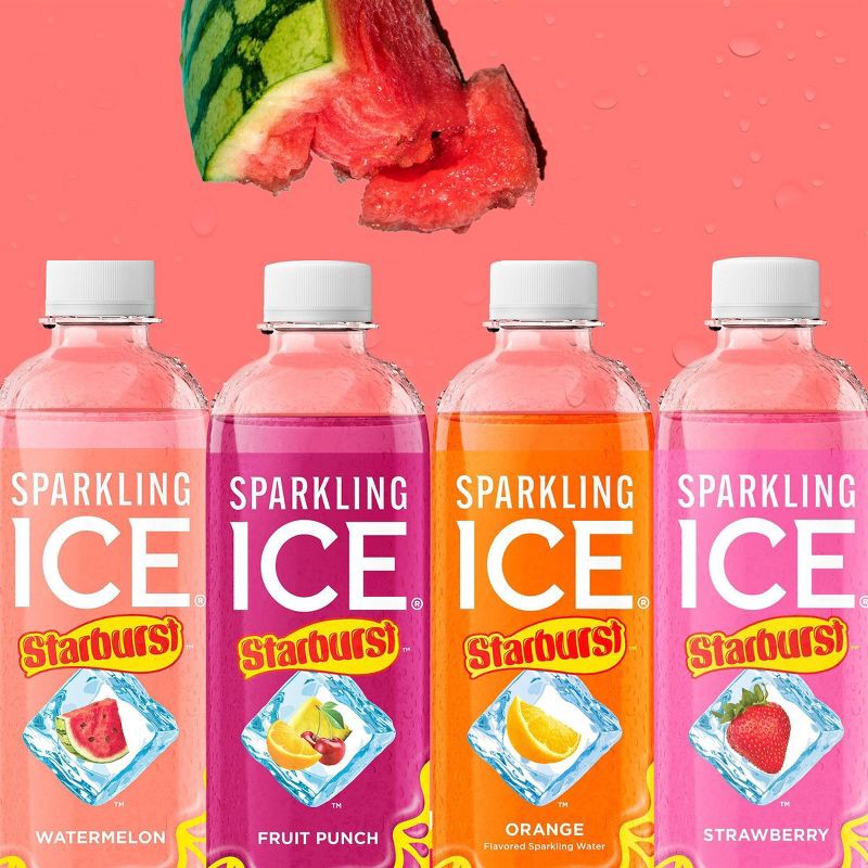 slide 6 of 6, Sparkling ICE Starburst Watermelon Sparkling Water - 17 fl oz, 17 fl oz