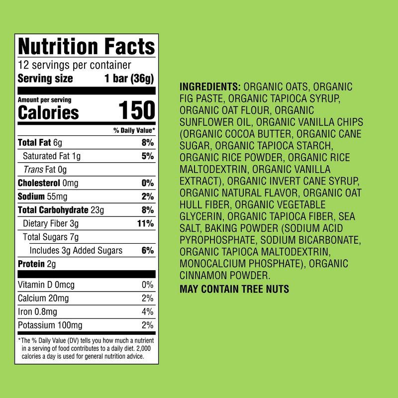 slide 5 of 5, Organic 25% Less Sugar Iced Oatmeal Cookie Whole Grain Baked Bars - 15.24oz - Good & Gather™, 15.24 oz