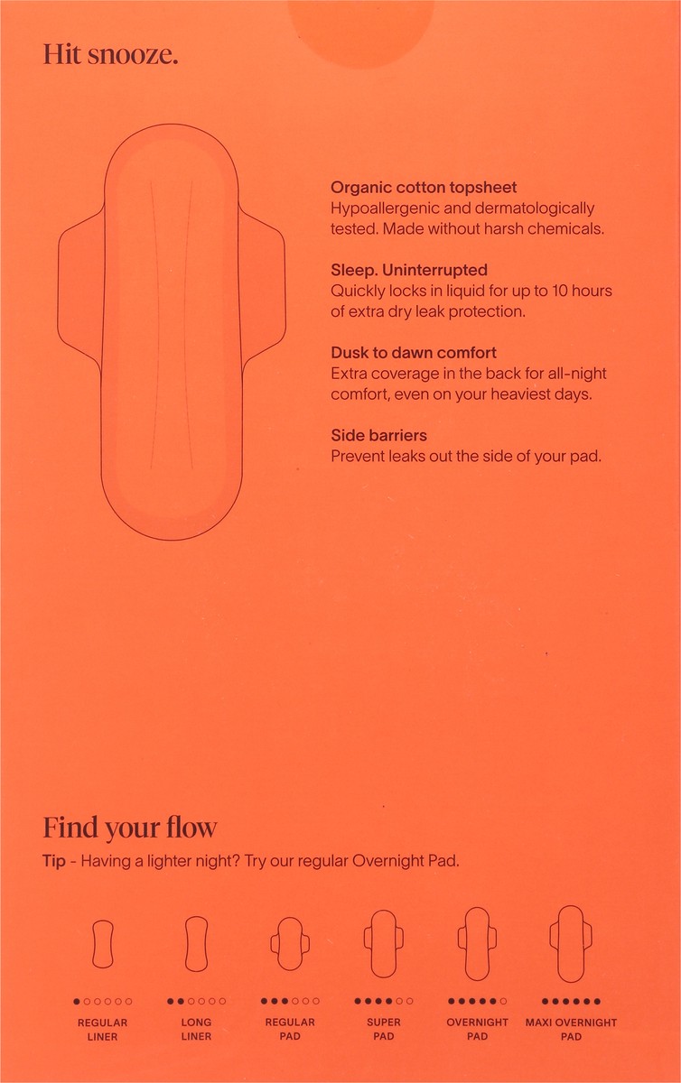 slide 2 of 9, Cora Extra Long The Peace-of-Mind Maxi Overnight Pads 20 ea, 20 ct