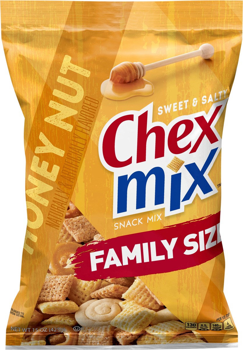 slide 2 of 13, Chex Mix Snack Mix, Sweet and Salty Honey Nut, 15 oz, 15 oz