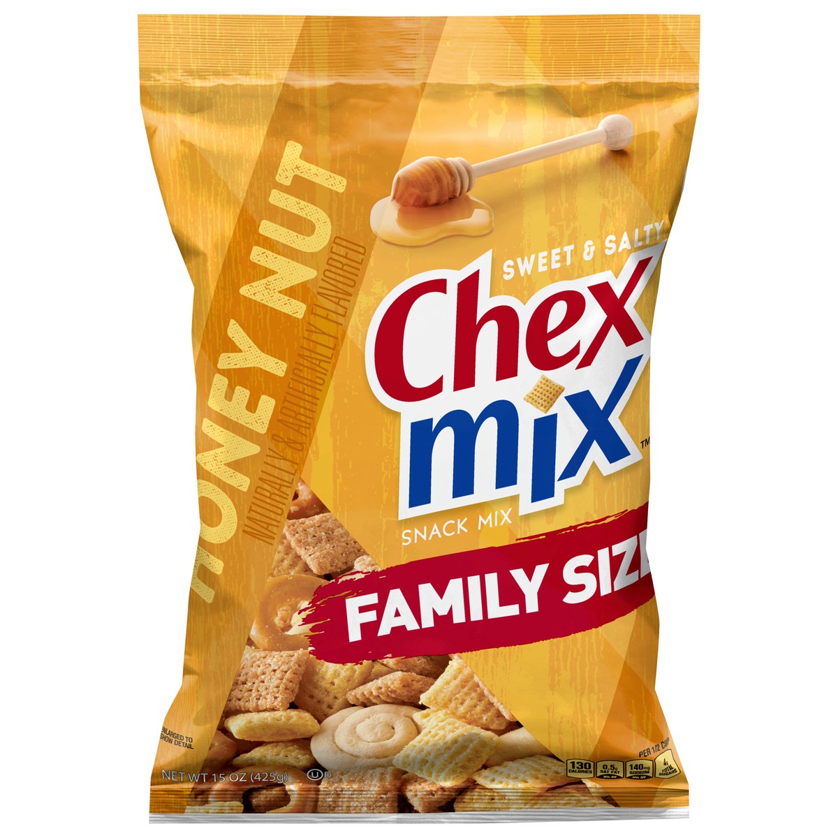 slide 13 of 13, Chex Mix Snack Mix, Sweet and Salty Honey Nut, 15 oz, 15 oz