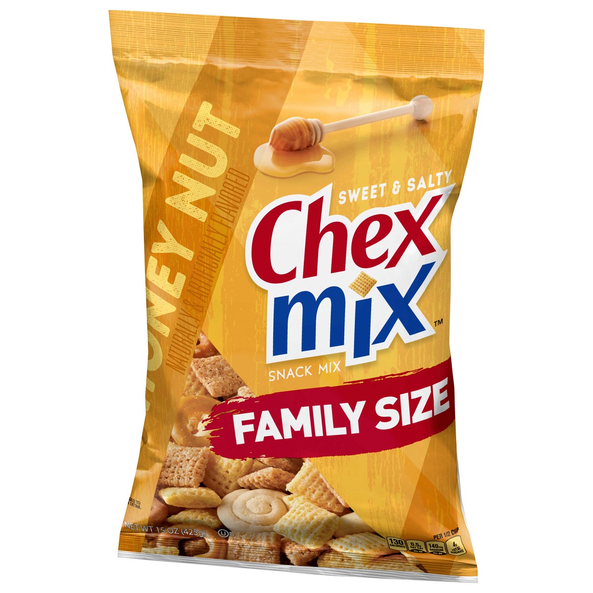 slide 8 of 13, Chex Mix Snack Mix, Sweet and Salty Honey Nut, 15 oz, 15 oz