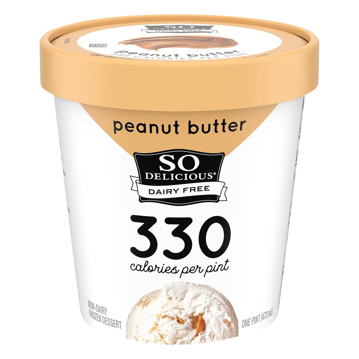 slide 1 of 8, So Delicious Dairy Free Coconut Milk Frozen Mousse, Peanut Butter, Vegan, Non-GMO Project Verified, 1 Pint, 16 fl oz