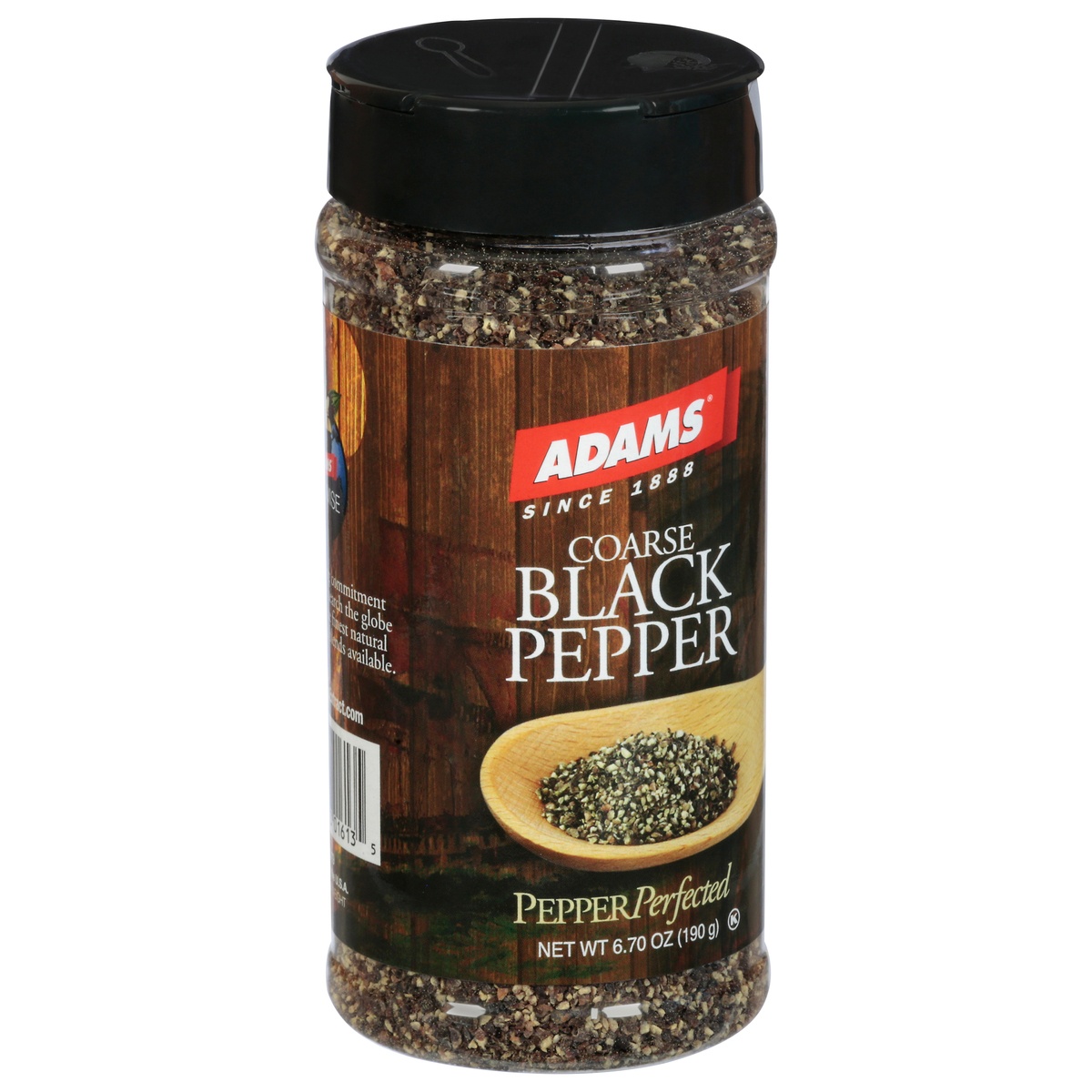 slide 2 of 9, Adams Coarse Black Pepper, 6.7 oz