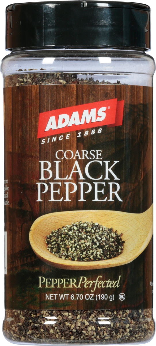 slide 7 of 9, Adams Coarse Black Pepper, 6.7 oz