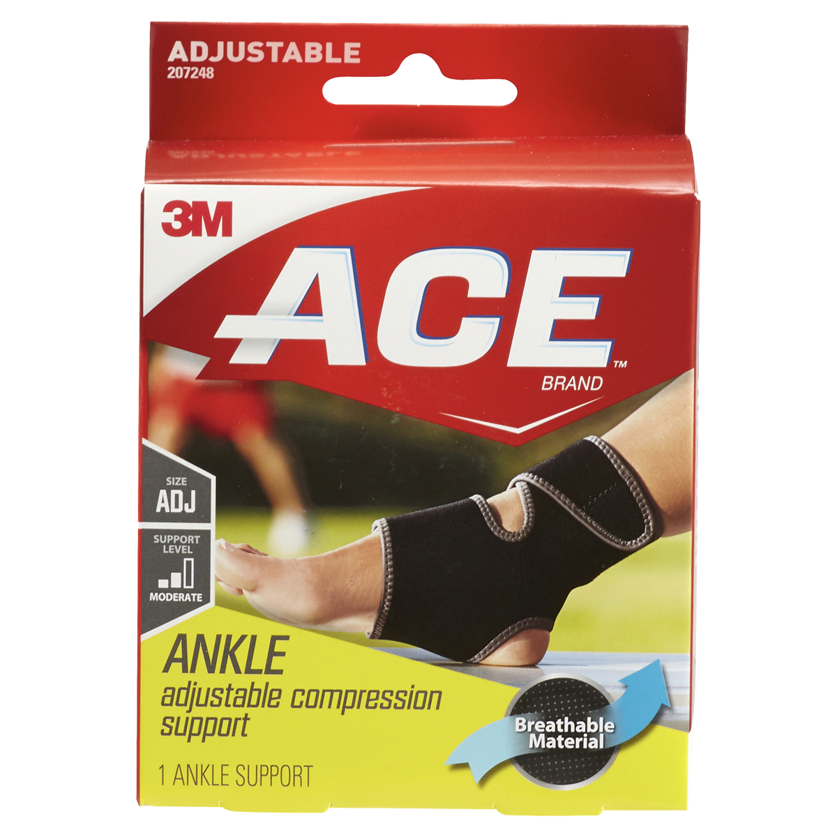 slide 1 of 5, Ace One Size Adjustable Neoprene Ankle Support, One Size