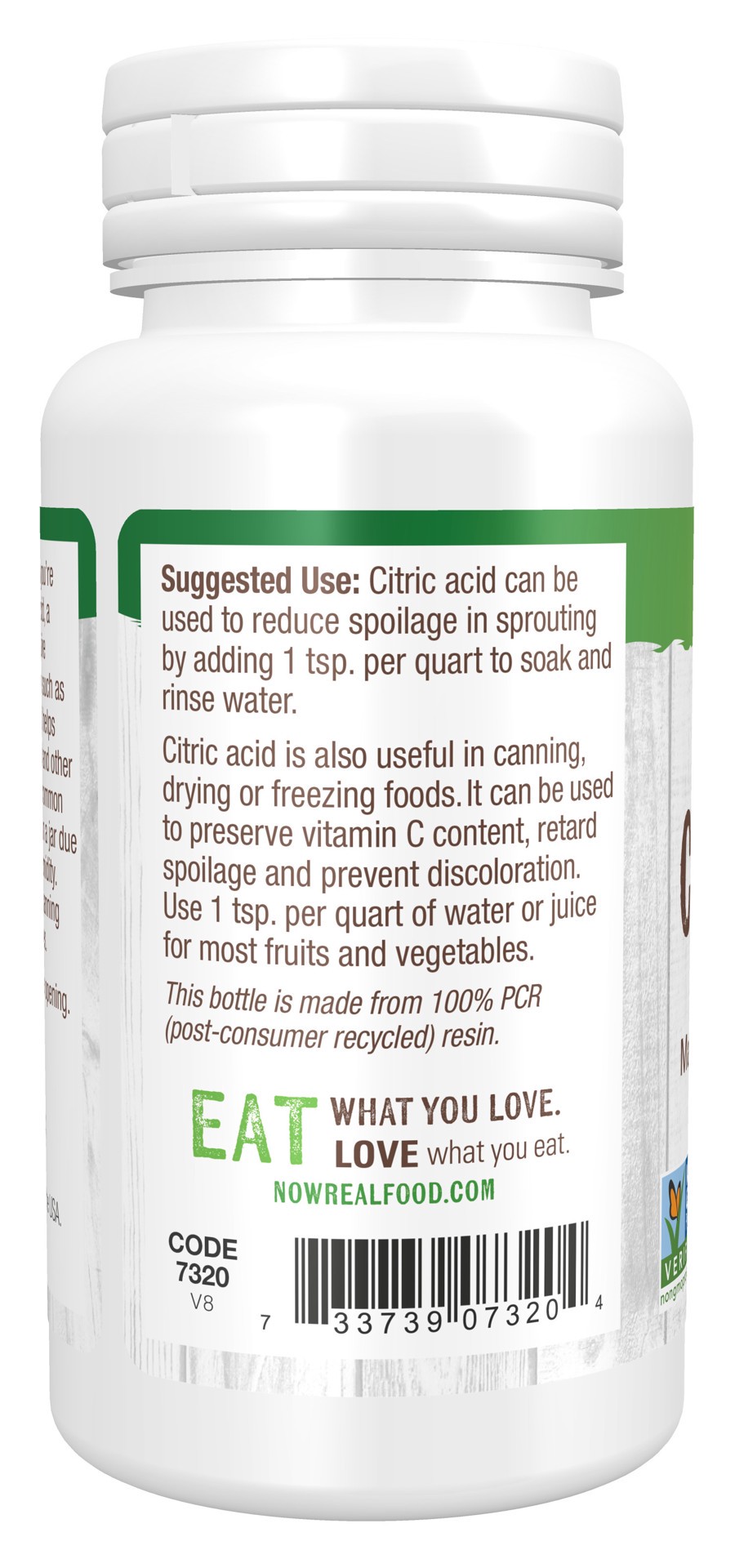 slide 4 of 4, NOW Real Food Citric Acid - 4 oz., 4 oz