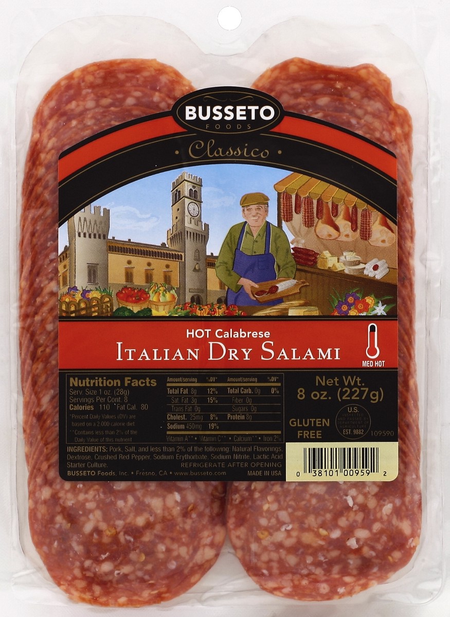 slide 3 of 5, Busseto Foods Salami 8 oz, 8 oz