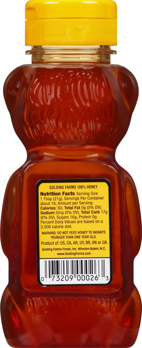 slide 9 of 12, Golding Farms 100% Honey, 12 oz