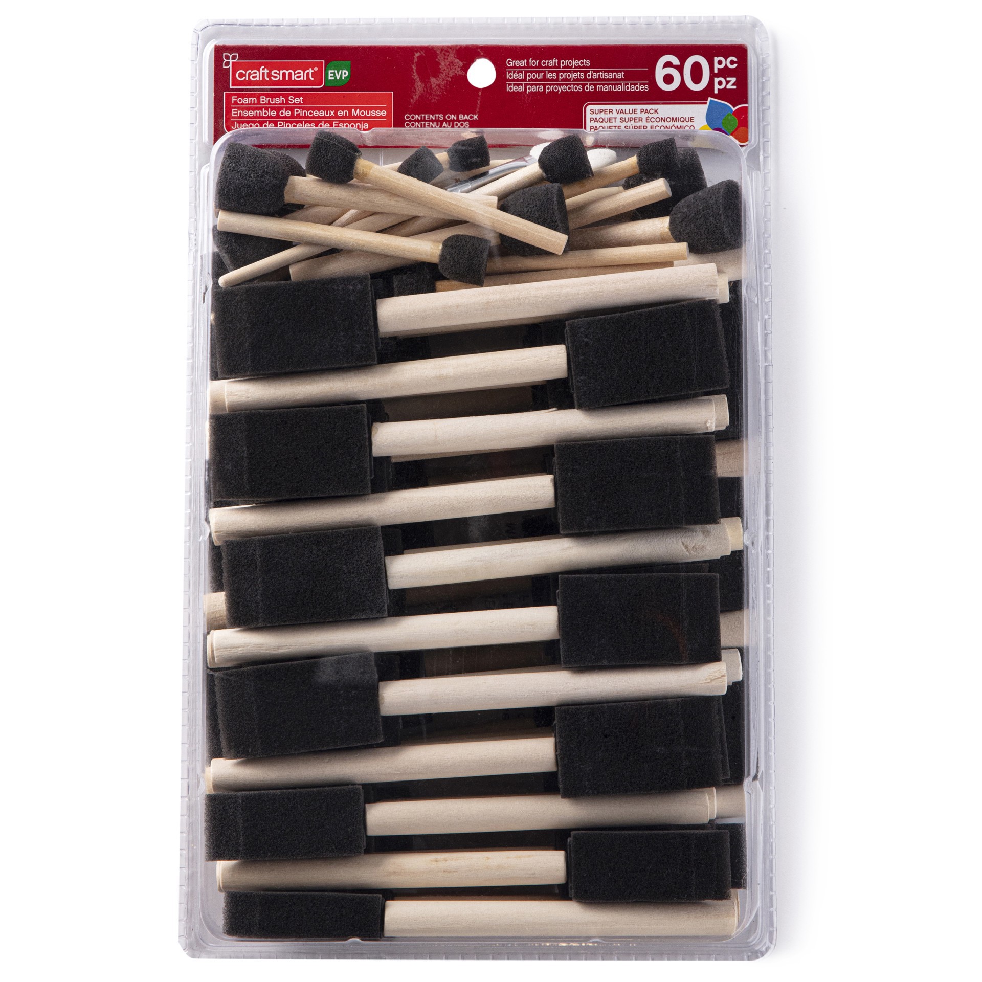 slide 3 of 4, Foam Brush Value Set By Craft Smart, 1/2 in