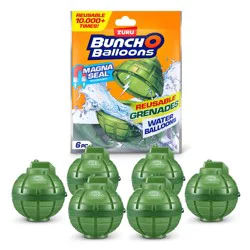 Zuru Bunch O Balloons Reusable Grenade Water Balloons, 6 pk