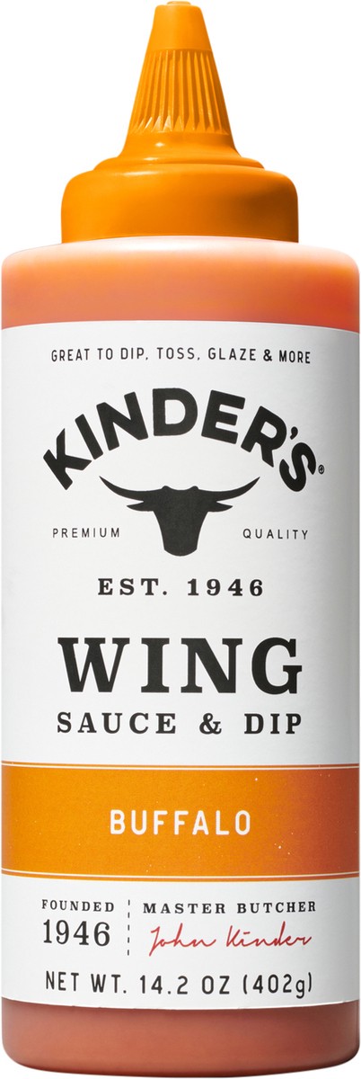 slide 2 of 9, Kinder's Buffalo Wing Sauce, 14.2 oz