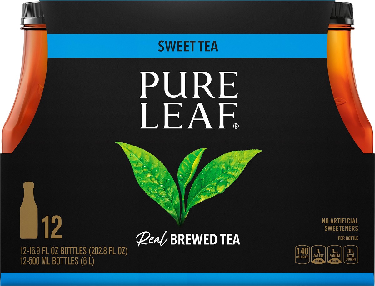 slide 2 of 6, Pure Leaf Real Brewed Tea Sweet Tea 16.9 Fl Oz 12 Count, 12 ct; 16.9 oz