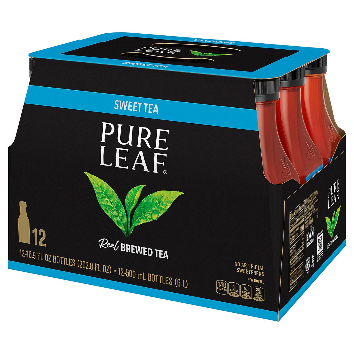 slide 3 of 6, Pure Leaf Real Brewed Tea Sweet Tea 16.9 Fl Oz 12 Count, 12 ct; 16.9 oz