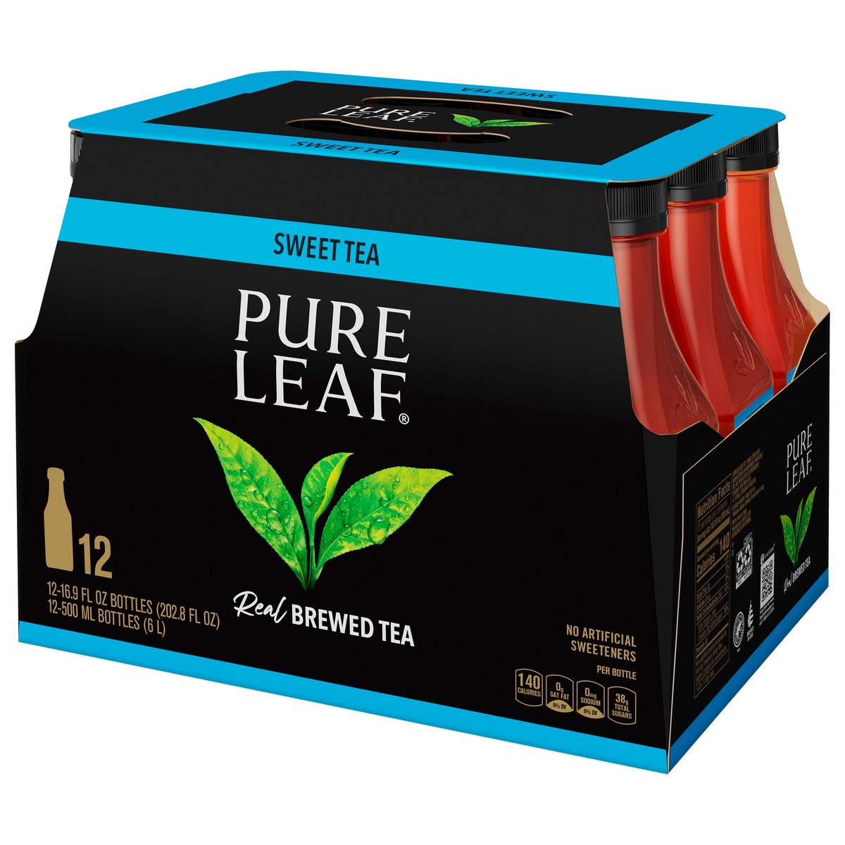 slide 4 of 6, Pure Leaf Real Brewed Tea Sweet Tea 16.9 Fl Oz 12 Count, 12 ct; 16.9 oz
