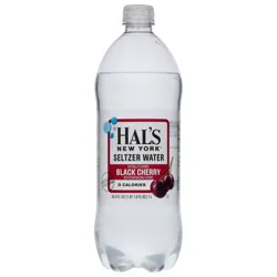Hal's New York Black Cherry Seltzer Water 33.8 fl oz