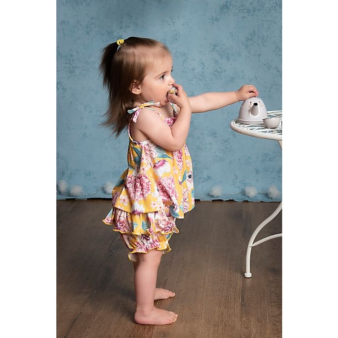 slide 2 of 9, Kidding Around trapeze dress with diaper cover Set, 1 ct