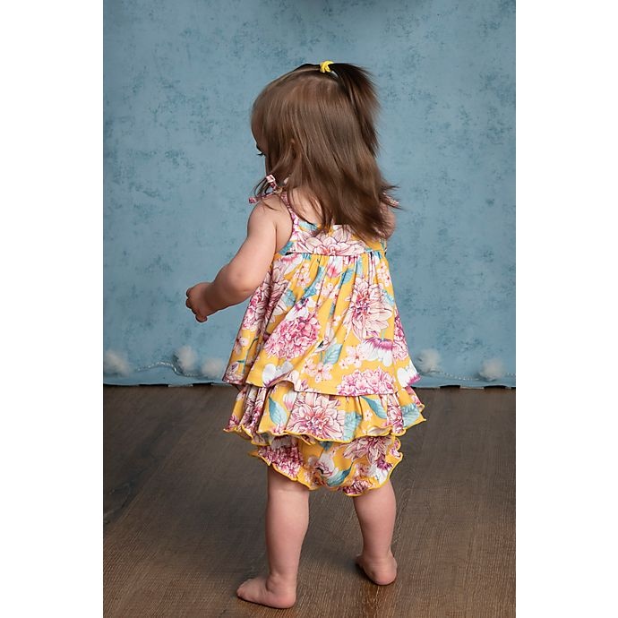 slide 3 of 9, Kidding Around trapeze dress with diaper cover Set, 1 ct