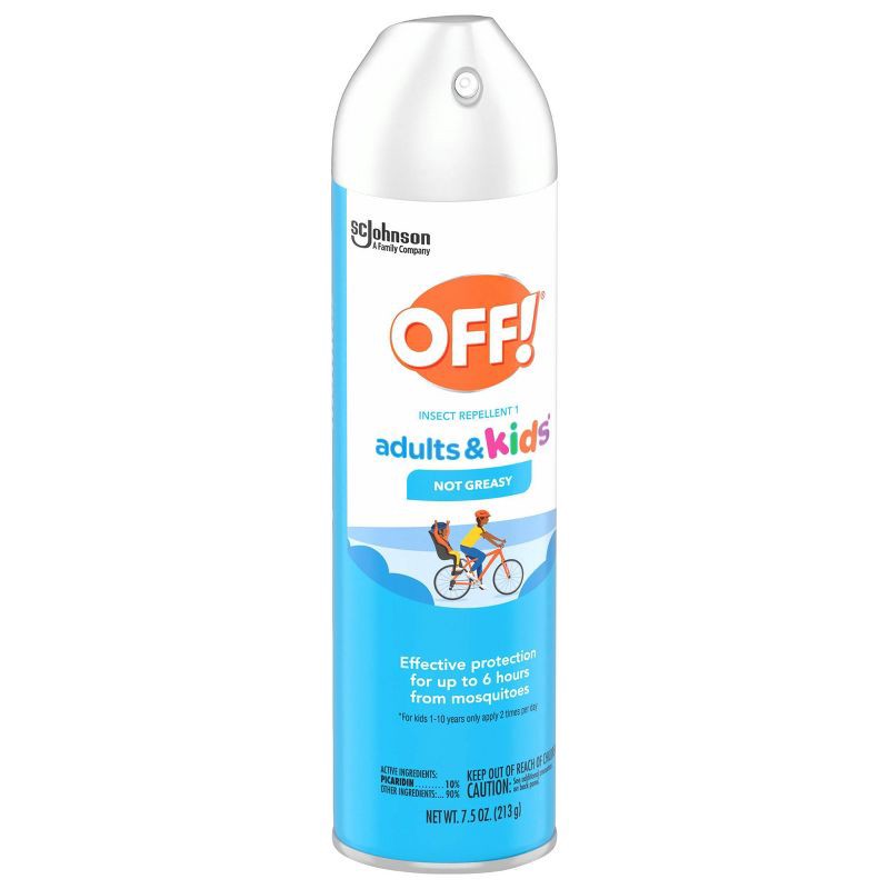 slide 13 of 13, OFF! Adults and Kids' Bug Spray Insect Repellent Aerosol Picaridin - 7.5oz, 7.5 oz