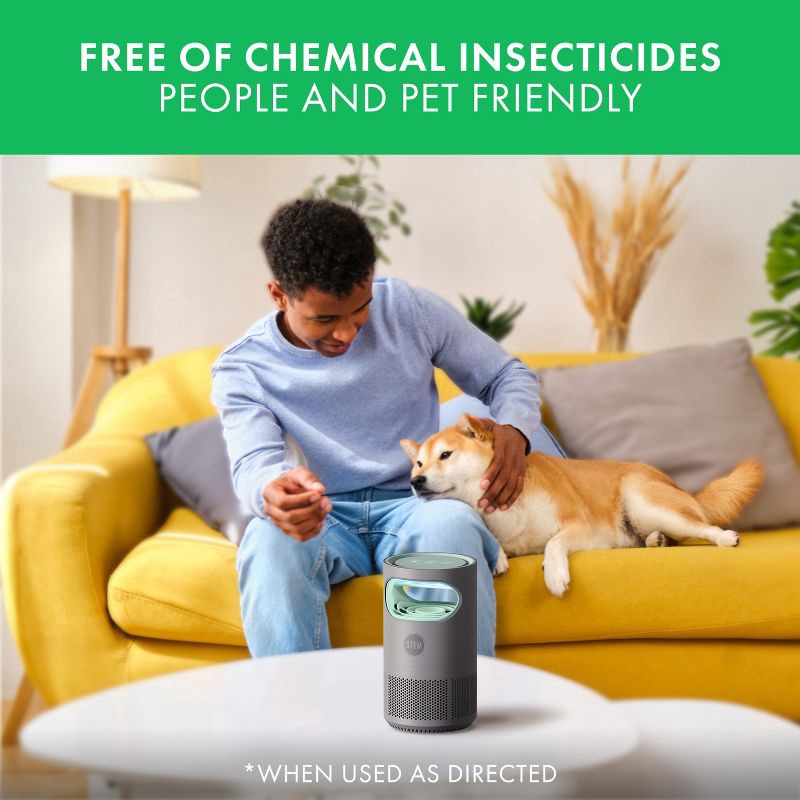 slide 6 of 13, STEM Electric Fan Fruit Fly, Gnat and Fly Trap Indoor Starter Kit - 1 Unit + 5 Glue Traps, 1 ct