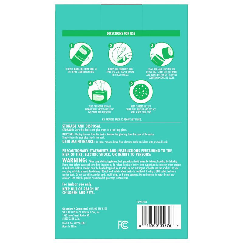 slide 11 of 13, STEM Electric Fan Fruit Fly, Gnat and Fly Trap Indoor Starter Kit - 1 Unit + 5 Glue Traps, 1 ct