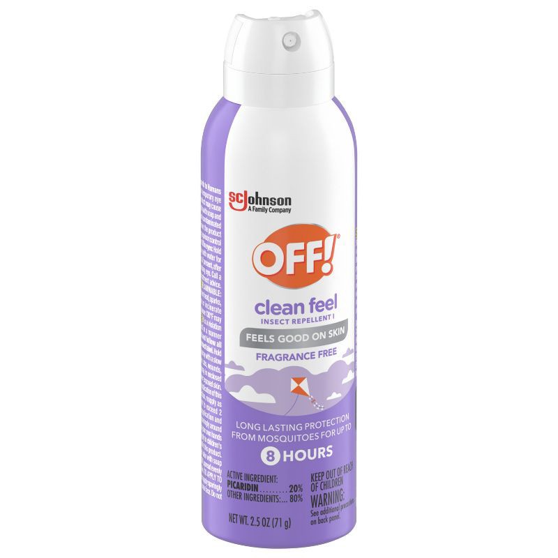 slide 13 of 13, OFF! Clean Feel Mosquito Repellent Picaridin DEET-free Bug Spray Travel Size - 2.5oz, 2.5 oz