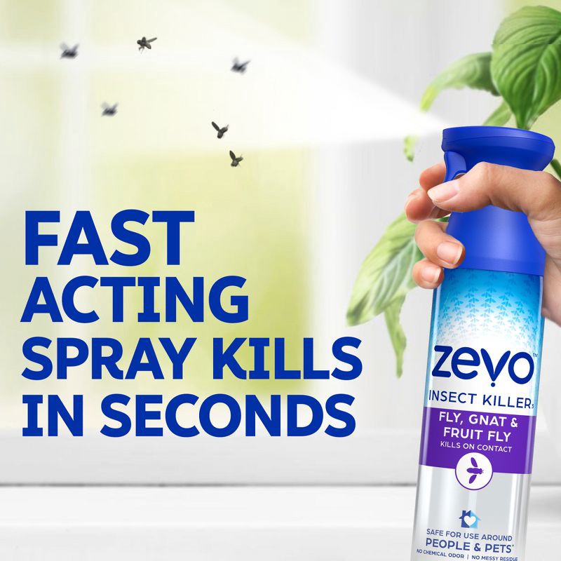 slide 2 of 11, Zevo Fly Gnat and Fruit Fly Flying Insect Spray - 10 fl oz, 10 fl oz