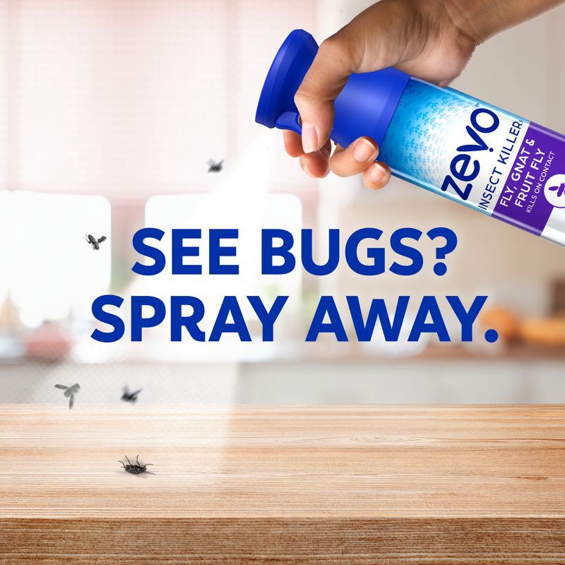 slide 7 of 11, Zevo Fly Gnat and Fruit Fly Flying Insect Spray - 10 fl oz, 10 fl oz