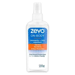 Zevo On Body Mosquito + Tick Repellent Pump Spray - 5.9 fl oz: 8 Hour Protection, P-Menthane-3 Active Ingredient, Unscented