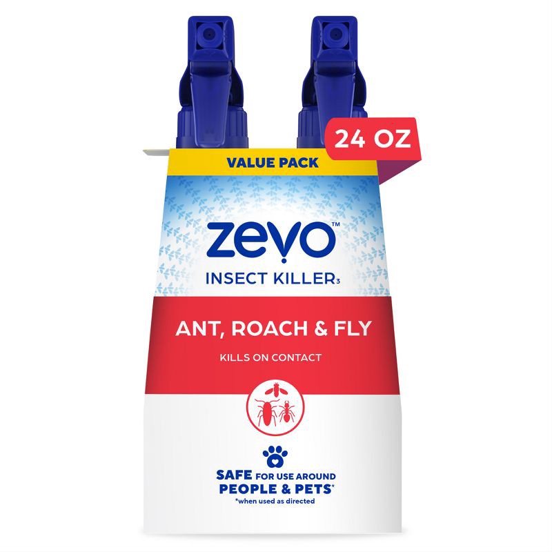 slide 12 of 12, Zevo Ant, Roach, Fly Multi-Insect Trigger Spray - 12 fl oz/2ct, 12 fl oz, 2 ct