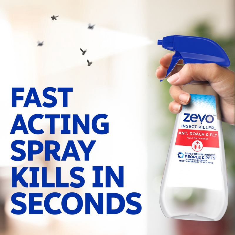 slide 4 of 12, Zevo Ant, Roach, Fly Multi-Insect Trigger Spray - 12 fl oz/2ct, 12 fl oz, 2 ct
