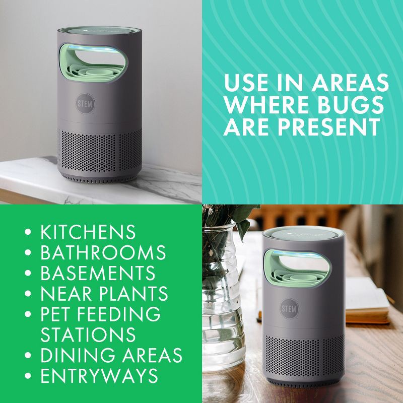 slide 6 of 13, STEM Electric Fan Fly & Gnat Trap Indoor Refills - 5 Glue Traps, 1 ct