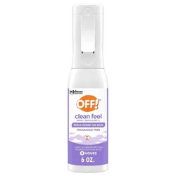 OFF! Clean Feel Bug Spray Fresh Mist Picaridin Mosquito & Insect Repellent DEET-free - 6oz