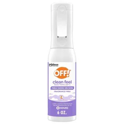 OFF! Clean Feel Bug Spray & Mosquito Repellent Picaridin Misting Spray DEET-Free - 6oz