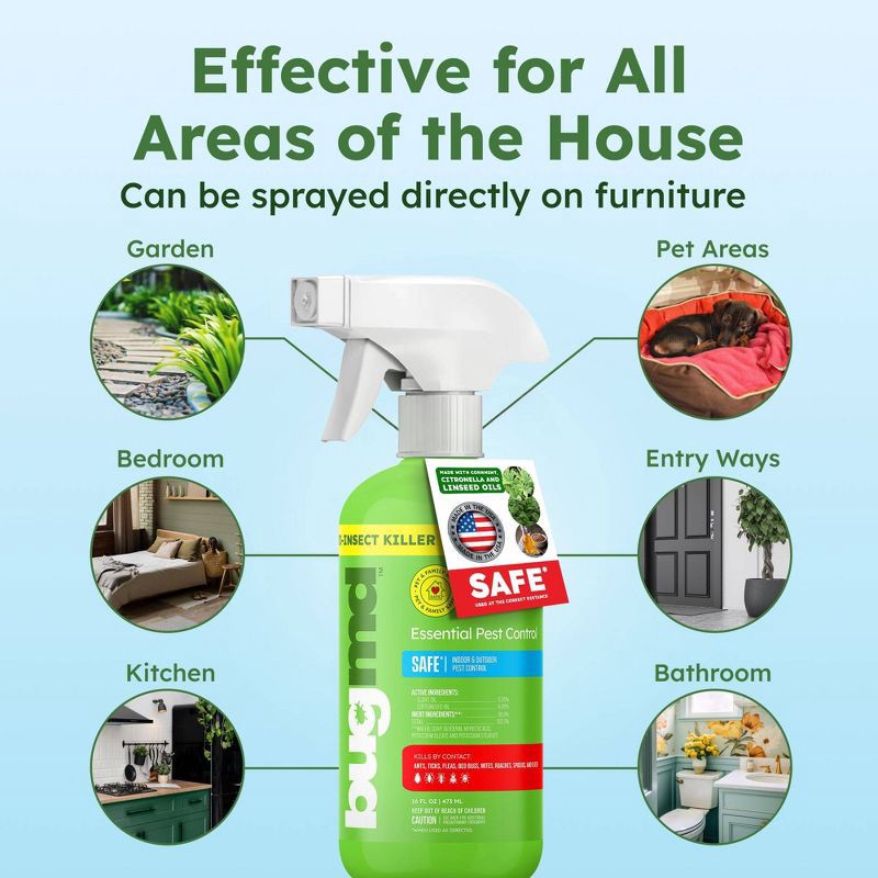 slide 6 of 7, BugMD Essential Pest Control Area Repellents and Sprays, 1 ct
