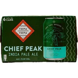 TOPA TOPA Chief Peak IPA Beer - 6pk/12 fl oz Cans