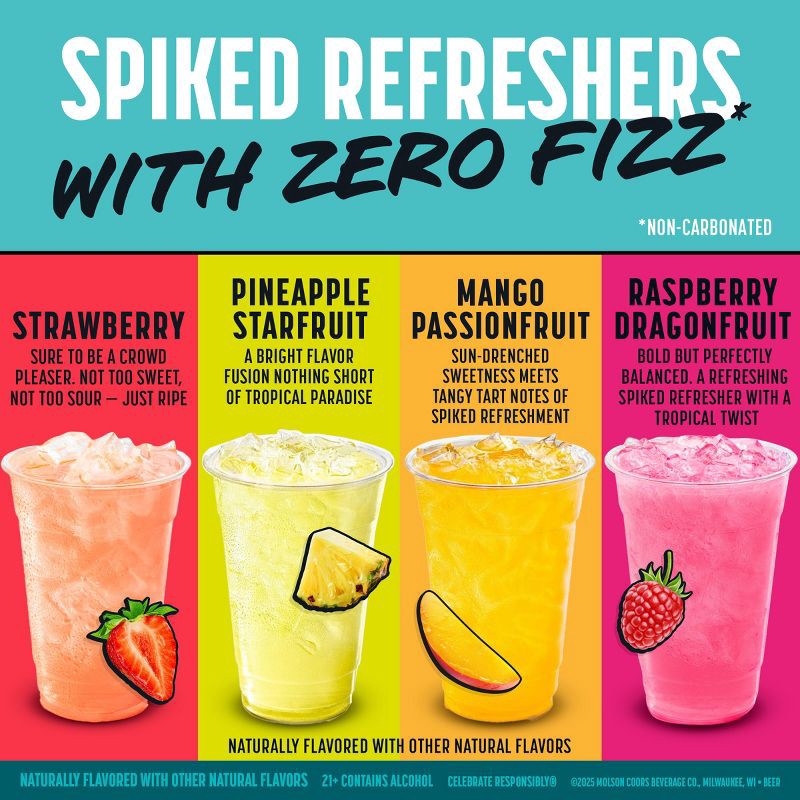 slide 3 of 7, Happy Thursday Variety Spiked Refreshers - 12pk/12 fl oz Cans, 12 ct; 12 fl oz