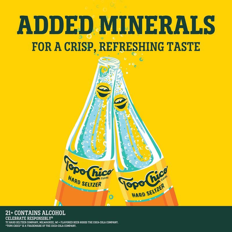 slide 4 of 7, Topo Chico Hard Seltzer Tropical Mango - 12pk/12 fl oz Bottles, 12 ct; 12 fl oz