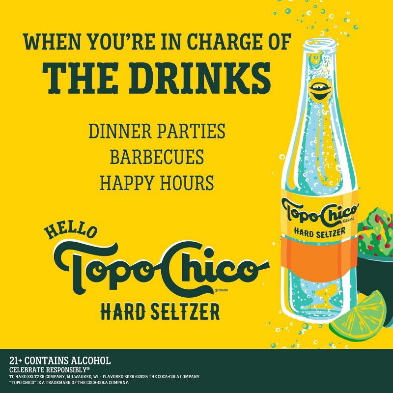 slide 5 of 7, Topo Chico Hard Seltzer Tropical Mango - 12pk/12 fl oz Bottles, 12 ct; 12 fl oz