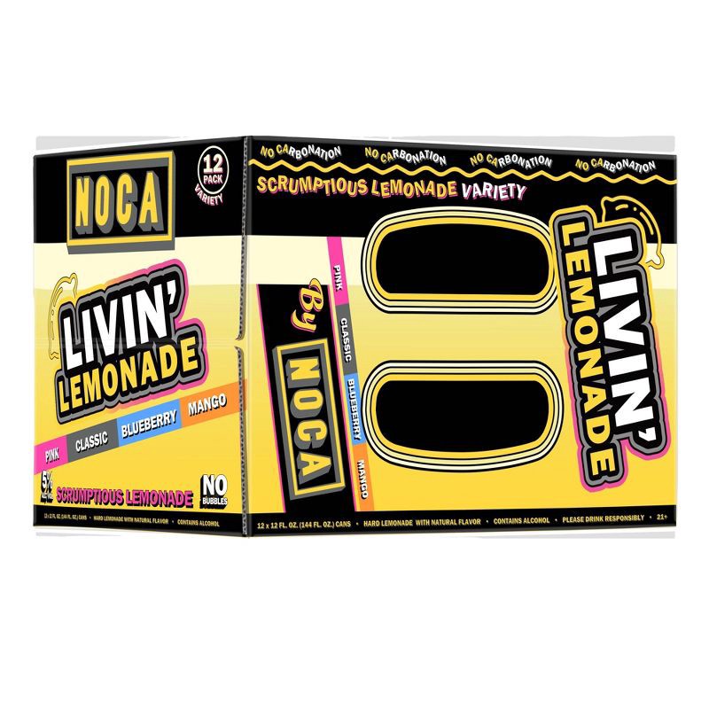slide 2 of 2, NOCA Beverages NOCA Livin' Lemonade Variety - 12pk/12 fl oz Cans, 12 ct; 12 fl oz